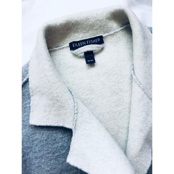 EILEEN FISHER Women’s Medium Boiled Wool Jacket - Picture 6 of 6